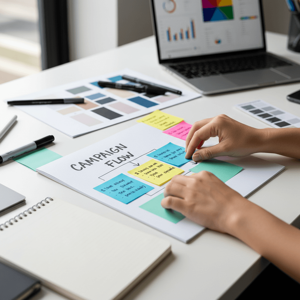 Strategic advertising planning with research and audience analysis