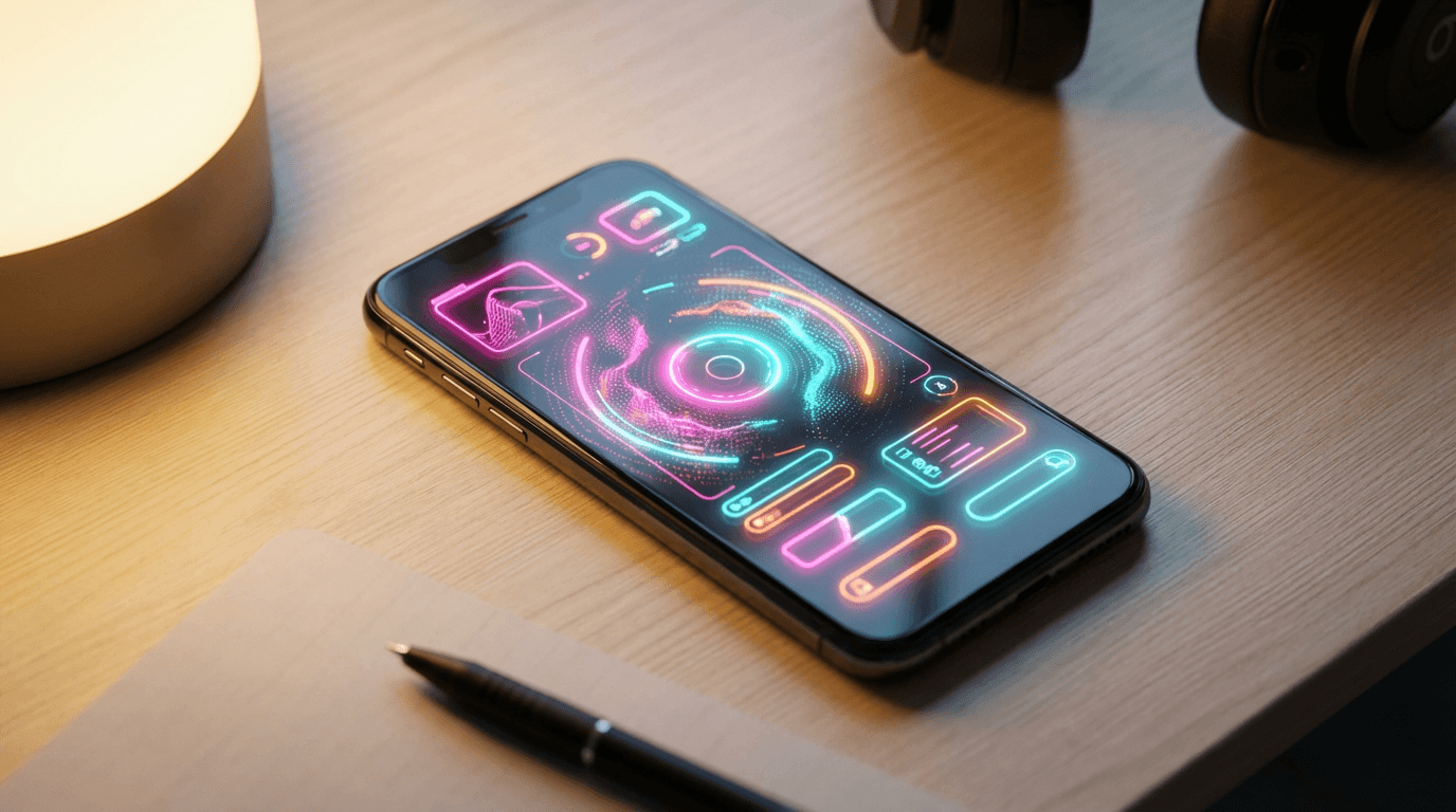 Social media content planning with phone and notes