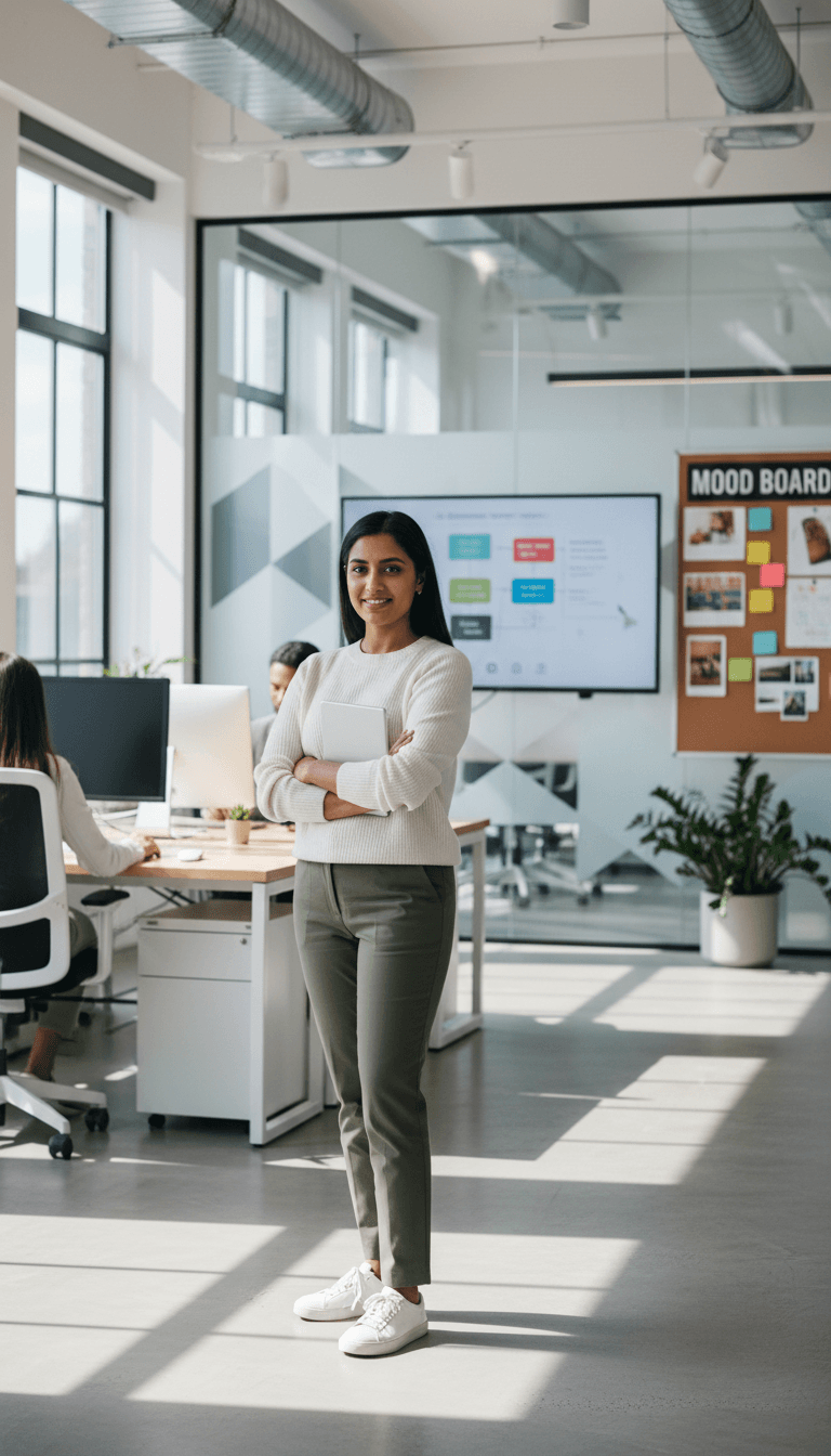 Marketing professional at desk in Zagreb office